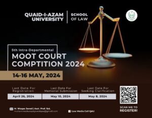 Registration open for 5th Intra Departmental Moot Competition with special focus on International Commercial Arbitration, 2024 (21-April-2024)